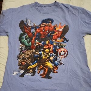 Marvel Heroes Light Blue T-Shirt